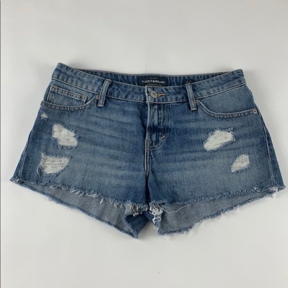 Lucky Brand Pants - Lucky Brand Distressed Cutoff Denim Shorts 4 / 27